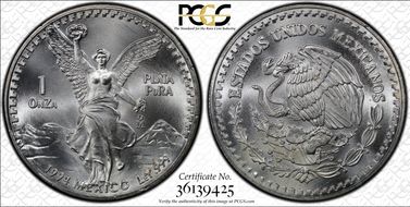 1994-Mo Onza Libertad Ag MS67