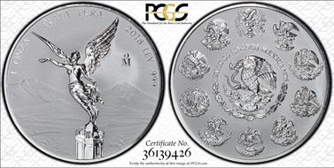 2018-Mo Onza Libertad Rev PR-2pc Silver Set PR69