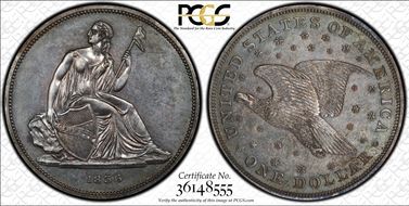 1836 $1 J-60 Original, Alignment IV PR61