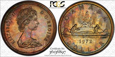 1972 S$1 Voyageur Ag SP65