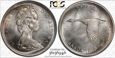 1967 S$1 MS64