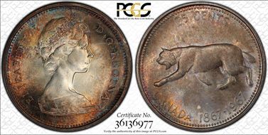 1967 25C 0.800 Ag MS66