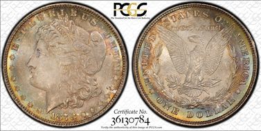 1878 8TF $1 VAM 7, Tripled E MS63
