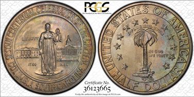1936-S 50C Columbia MS66