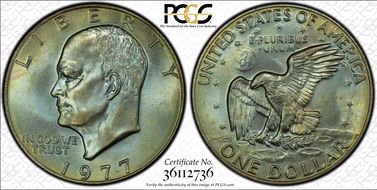 1977 $1 MS66+