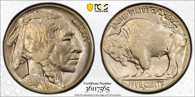 1919-S 5C MS63