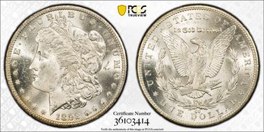 1892-CC $1 MS64+
