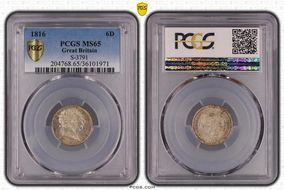 1816 6D S-3791 MS65