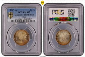 1937-A 2 Mk J-366 MS65