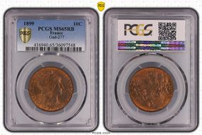 1899 10C Gad-277 F-136 MS65RB