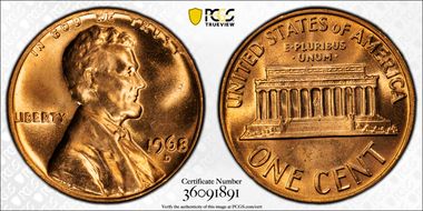 1968-D/D 1C RPM, FS-501 MS66RD