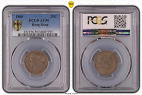 1866 20C AU50