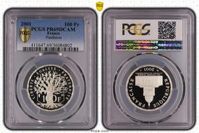 2001 100 Fr Pantheon Gad-898 PR69DCAM