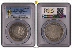 1928 Medal Kaiser-927 Ag SP63