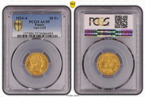1824-A 20 Fr Gad-1028 F-519 AU55