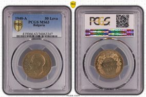 1940-A 50 Leva KM-48 MS63