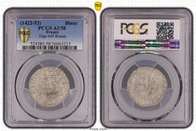 (1422-53) Blanc Dup-445 Rouen AU58