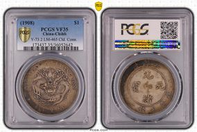 (1908)34 $1 LM-465 Cld. Conn. VF35