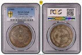 (1908)34 $1 LM-465 Cld. Conn. XF40