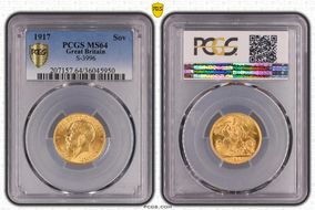 1917 Sov S-3996 MS64