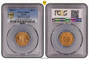 1896-A 20 Fr Gad-1063 F-533 Torche MS65