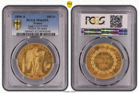 1896-A 100 Fr Gad-1137 F-552 MS62PL