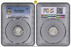 1879 3D S-3914C MS64