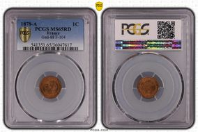 1878-A 1C Gad-88 F-104 MS65RD