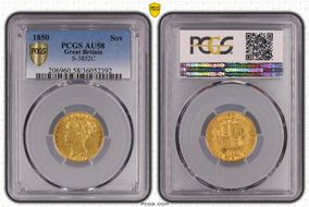 1850 Sov S-3852C AU58
