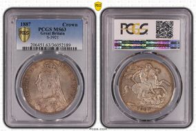 1887 Crown S-3921 MS63