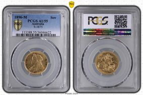 1896-M Sov S-3875 AU55