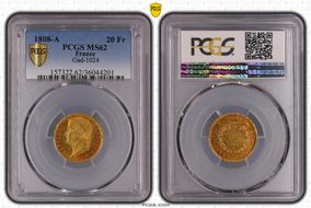 1808-A 20 Fr Gad-1024 F-515 MS62