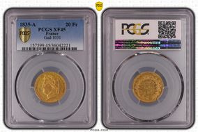 1835-A 20 Fr Gad-1031 XF45