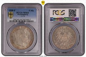1908-F 5 Mk J-176 MS64