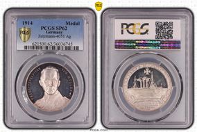 1914 Medal  Zetzmann-4051 Ag SP62