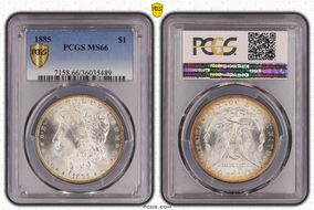 1885 $1 MS66