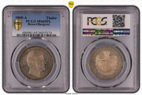 1868-A Thaler KM-120 MS65PL