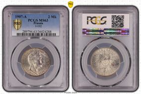 1907-A 2 Mk J-102 MS63