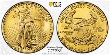 1992 $25 Gold Eagle MS69