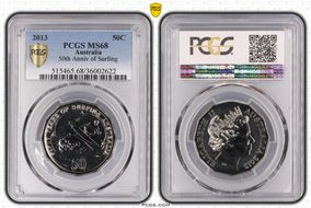 2013 50C 50th Anniv of Surfing MS68