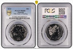 2013 50C 50th Anniv of Surfing MS68