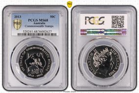 2013 50C Commonwealth Stamps MS68