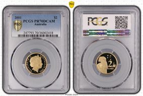 2001 $2 PR70DCAM