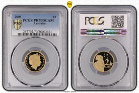 2005 $2 PR70DCAM