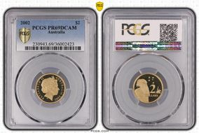 2002 $2 PR69DCAM