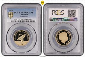 2009 $1 Astronomy PR69DCAM