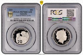 2005 20C End of WWII PR70DCAM