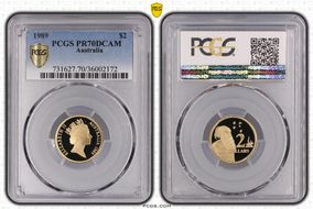 1989 $2 PR70DCAM