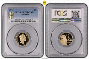 1993 $2 PR70DCAM