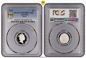 1991 5C Silver PR70DCAM